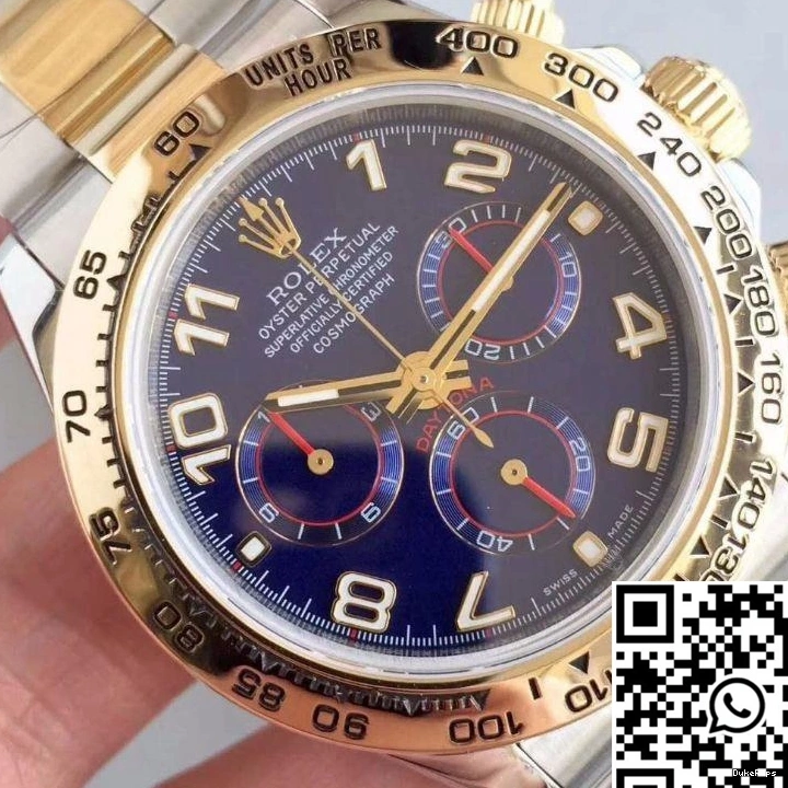 Wrapped Rolex Gold Blue Yellow 3A Daytona 18K Dial Factory Cosmograph 116503 1028